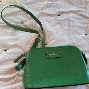 Kelly green Kate spade crossbody bag